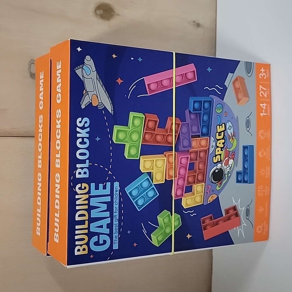 Puzzle Pop Fidget Toys, Building Blocks game x 2, NEW